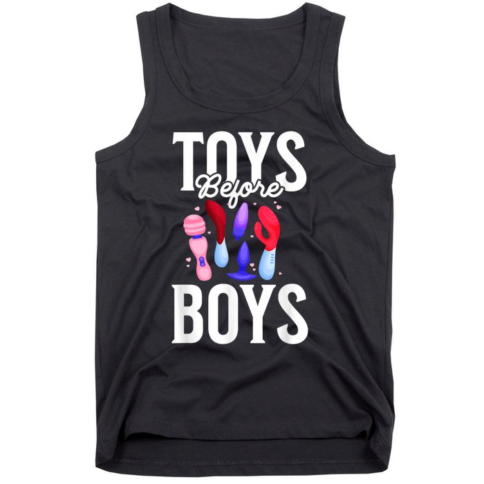 Toys Before Boy Funny Adult Humor Women Embarrassing Tank Top