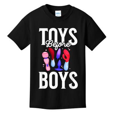 Toys Before Boy Funny Adult Humor Women Embarrassing Kids T-Shirt