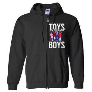 Toys Before Boy Funny Adult Humor Women Embarrassing Full Zip Hoodie