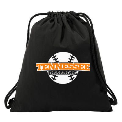 Tennessee Baseball Block Drawstring Bag