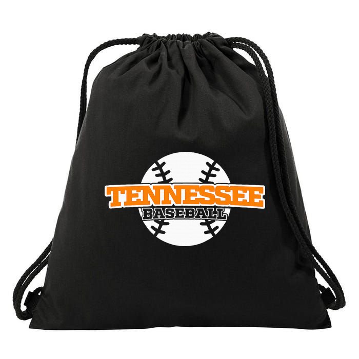 Tennessee Baseball Block Drawstring Bag