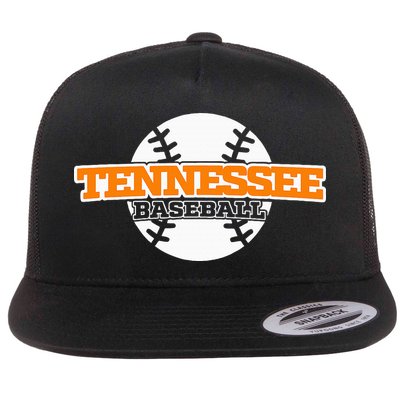 Tennessee Baseball Block Flat Bill Trucker Hat