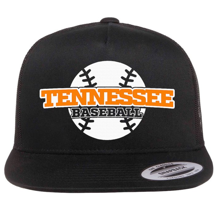 Tennessee Baseball Block Flat Bill Trucker Hat
