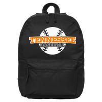 Tennessee Baseball Block 16 in Basic Backpack