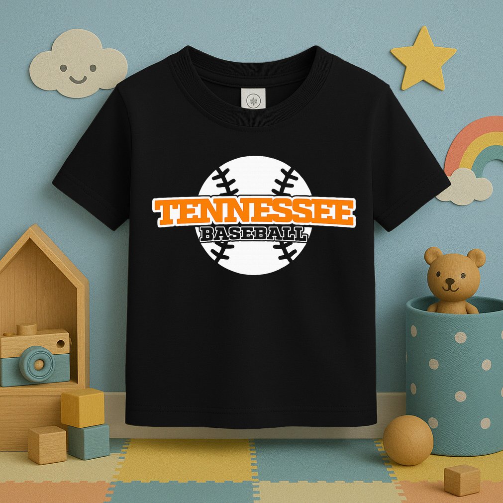 Tennessee Baseball Block Toddler T-Shirt
