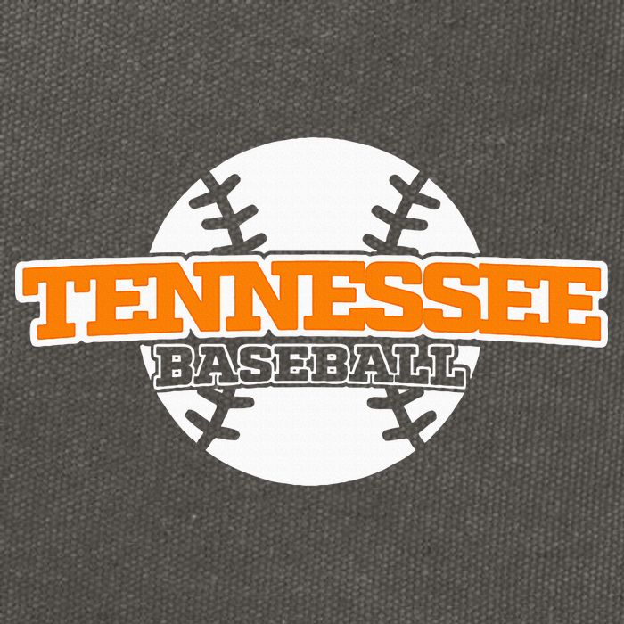 Tennessee Baseball Block Cotton Canvas Backpack