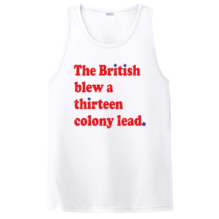 The British Blew A 13 Colony Lead Funny 4th Of July Funny PosiCharge Competitor Tank