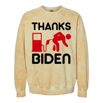 Thanks Biden Bend Over Gas Pump Prices Funny Colorblast Crewneck Sweatshirt