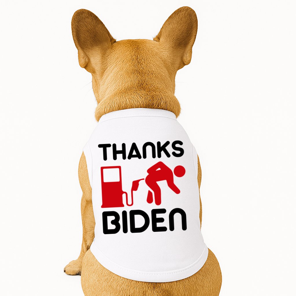 Thanks Biden Bend Over Gas Pump Prices Funny Doggie Tank