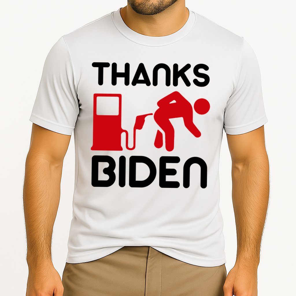 Thanks Biden Bend Over Gas Pump Prices Funny Cooling Performance Crew T-Shirt