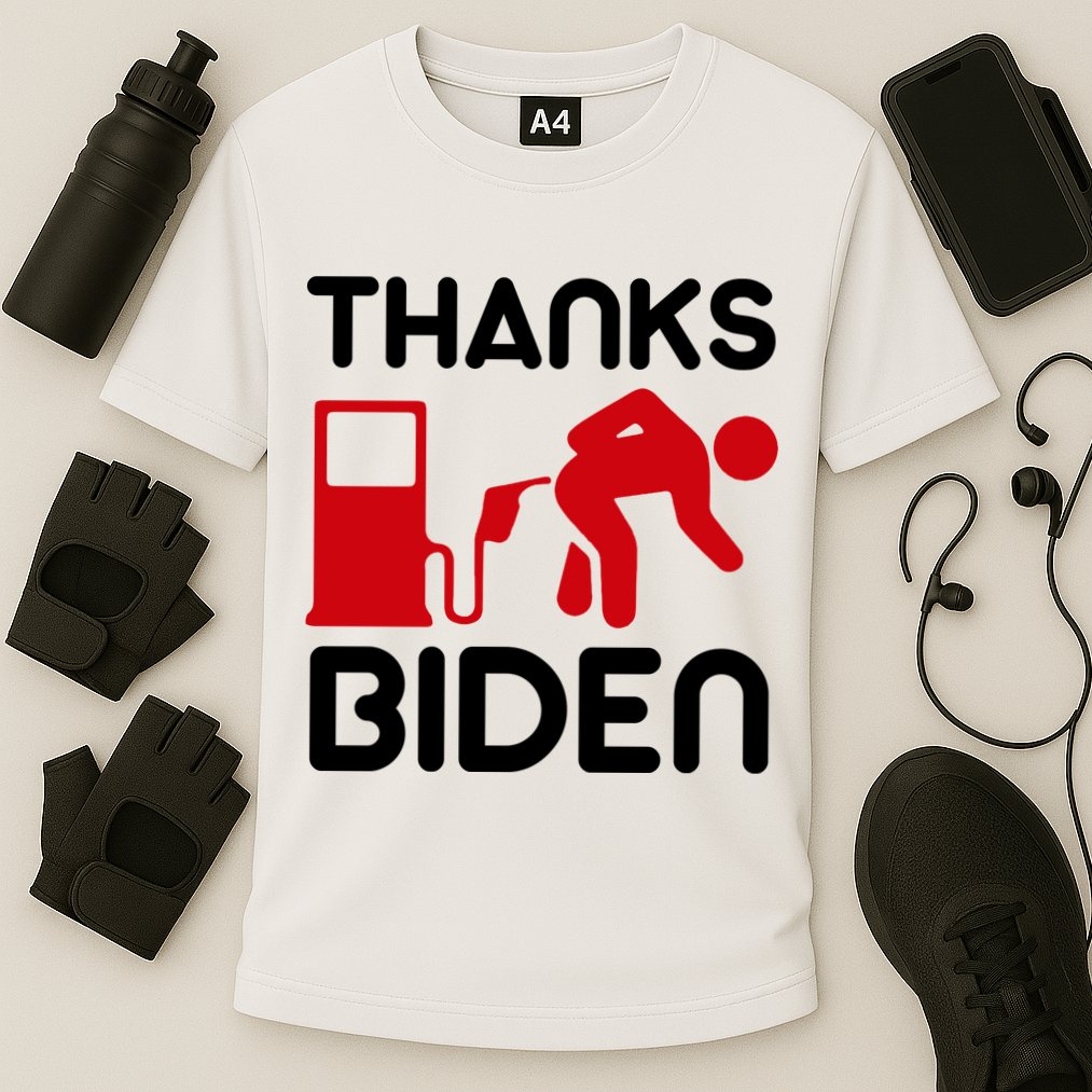 Thanks Biden Bend Over Gas Pump Prices Funny Cooling Performance Crew T-Shirt