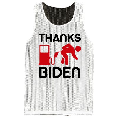 Thanks Biden Bend Over Gas Pump Prices Funny Mesh Reversible Basketball Jersey Tank