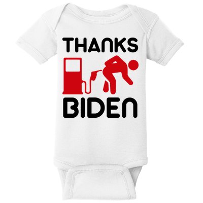 Thanks Biden Bend Over Gas Pump Prices Funny Baby Bodysuit