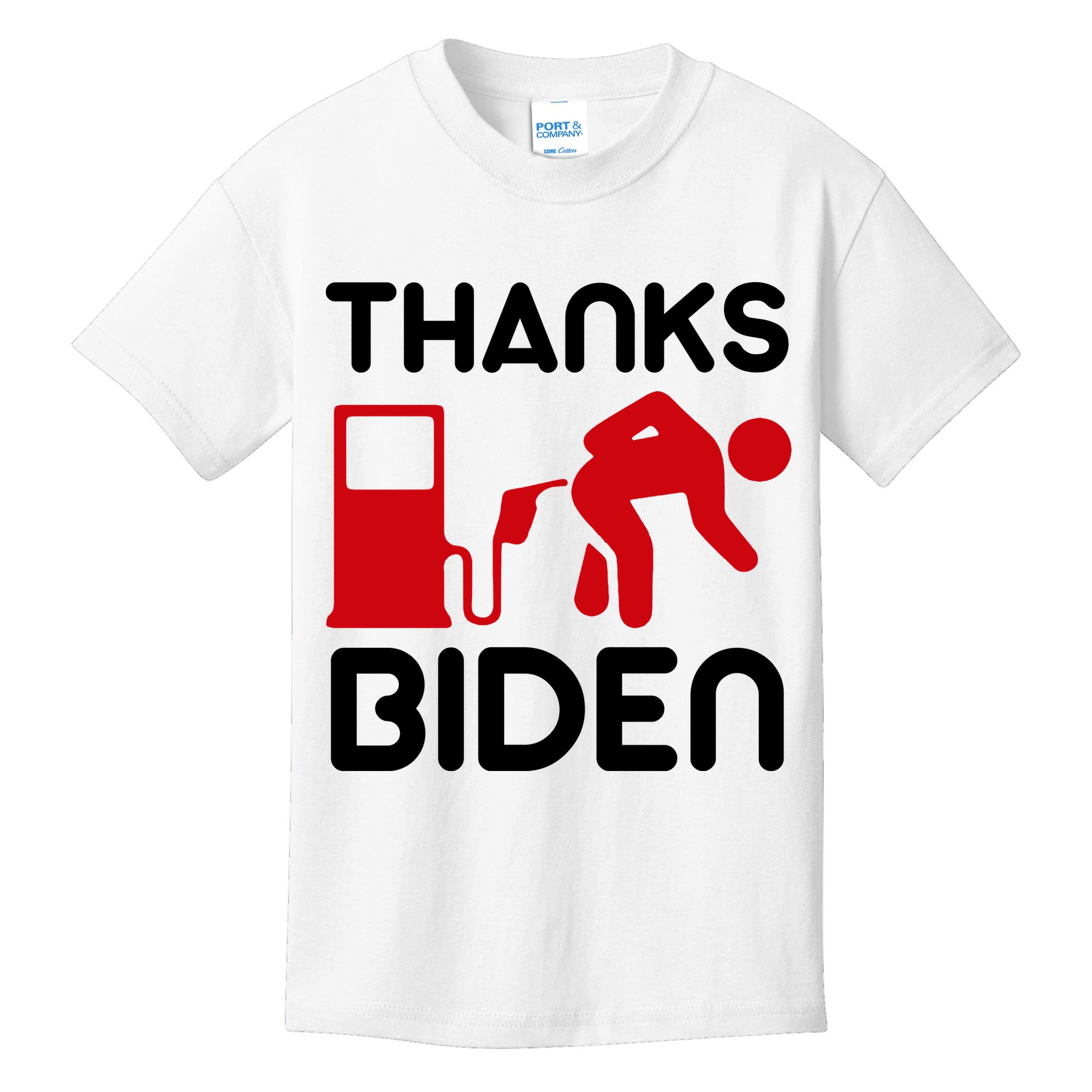 Thanks Biden Bend Over Gas Pump Prices Funny Kids T-Shirt