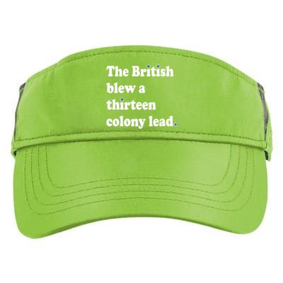 The British Blew A 13 Colony Lead Funny 4th Of July Funny Adult Drive Performance Visor