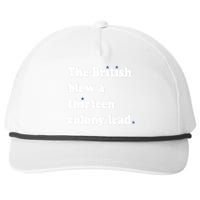 The British Blew A 13 Colony Lead Funny 4th Of July Funny Snapback Five-Panel Rope Hat