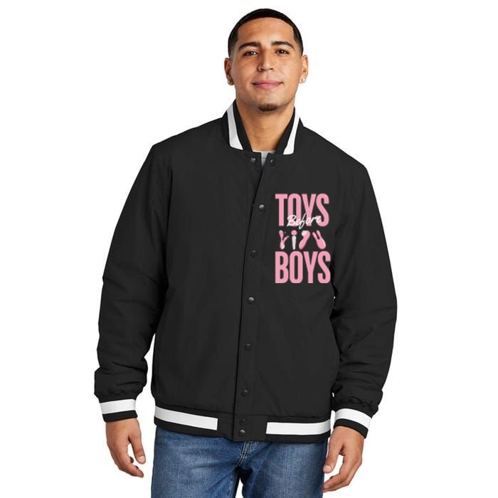 Toys Before B.O.Y.S Insulated Varsity Jacket