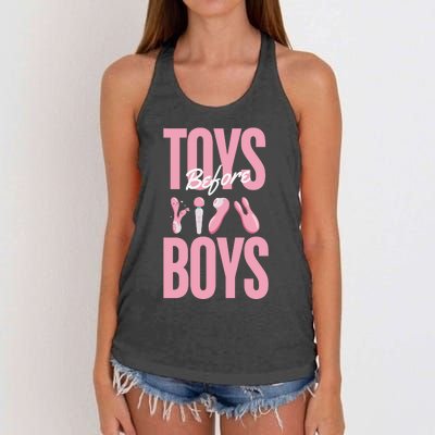 Toys Before B.O.Y.S Women's Knotted Racerback Tank