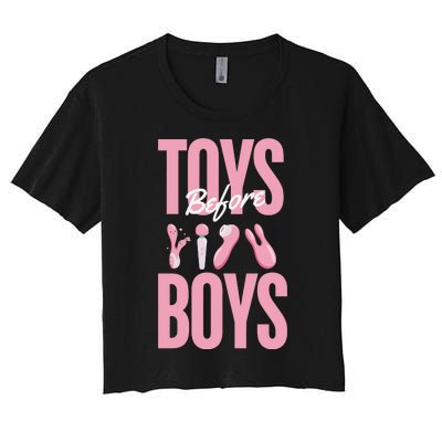 Toys Before B.O.Y.S Women's Crop Top Tee