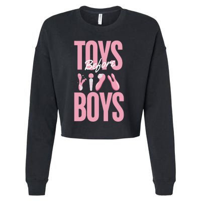 Toys Before B.O.Y.S Cropped Pullover Crew