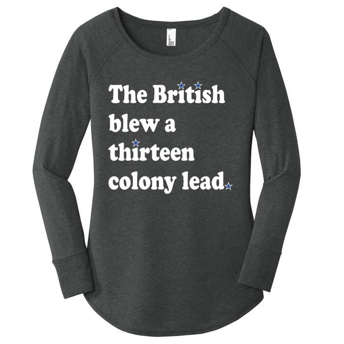 The British Blew A Thirteen Colony Lead Women's Perfect Tri Tunic Long Sleeve Shirt