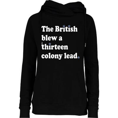 The British Blew A Thirteen Colony Lead Womens Funnel Neck Pullover Hood