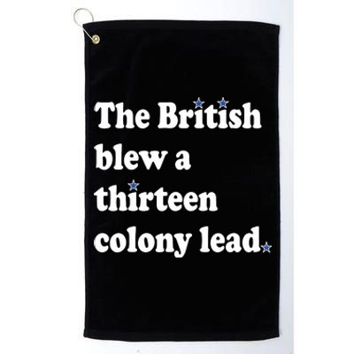 The British Blew A Thirteen Colony Lead Platinum Collection Golf Towel