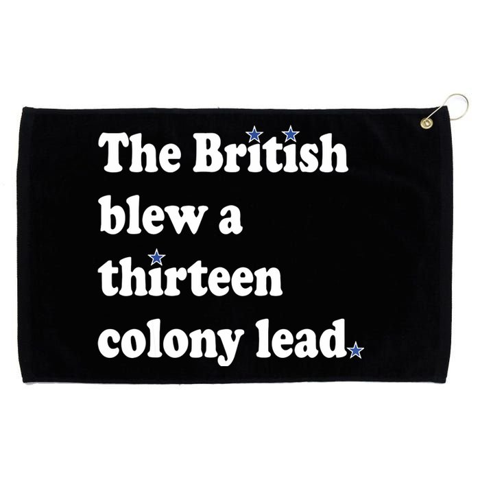 The British Blew A Thirteen Colony Lead Grommeted Golf Towel