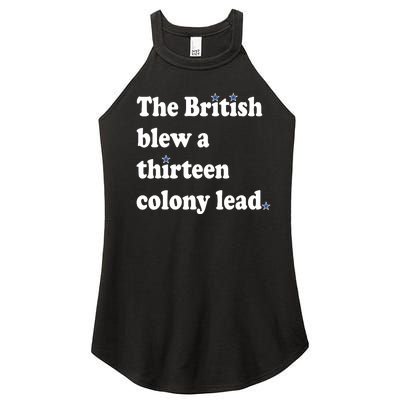 The British Blew A Thirteen Colony Lead Women's Perfect Tri Rocker Tank