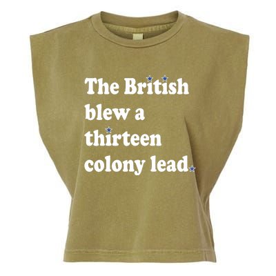 The British Blew A Thirteen Colony Lead Garment-Dyed Women's Muscle Tee