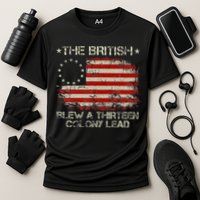 The British Blew A 13 Colony Lead 4th Of July Us Flag Performance Shirt
