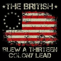 The British Blew A 13 Colony Lead 4th Of July Us Flag Cooling Performance Long Sleeve Crew