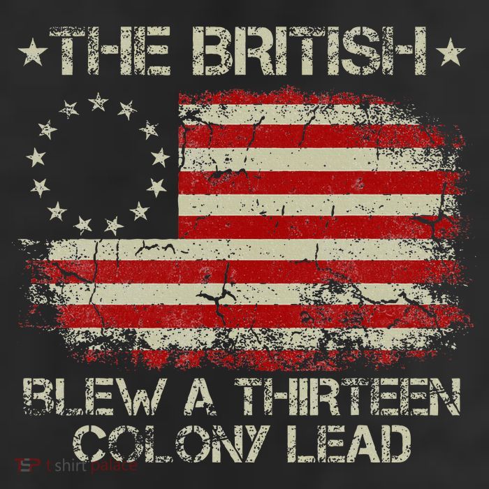 The British Blew A 13 Colony Lead 4th Of July Us Flag 25L Jumbo Tote