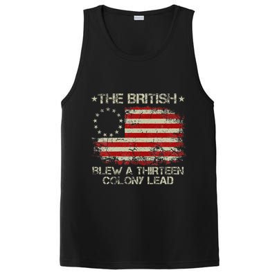 The British Blew A 13 Colony Lead 4th Of July Us Flag PosiCharge Competitor Tank