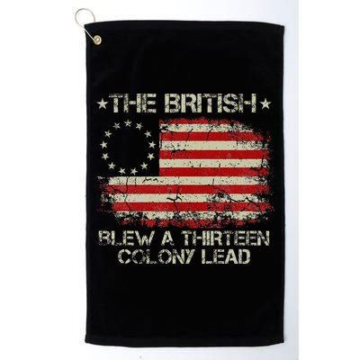 The British Blew A 13 Colony Lead 4th Of July Us Flag Golf Towel