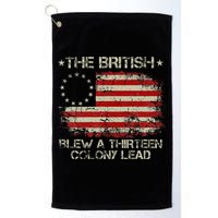 The British Blew A 13 Colony Lead 4th Of July Us Flag Golf Towel