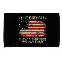The British Blew A 13 Colony Lead 4th Of July Us Flag Microfiber Hand Towel