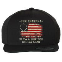 The British Blew A 13 Colony Lead 4th Of July Us Flag Wool Snapback Cap