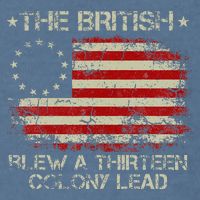 The British Blew A 13 Colony Lead 4th Of July Us Flag Garment-Dyed Sweatshirt