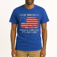 The British Blew A 13 Colony Lead 4th Of July Us Flag Tall T-Shirt