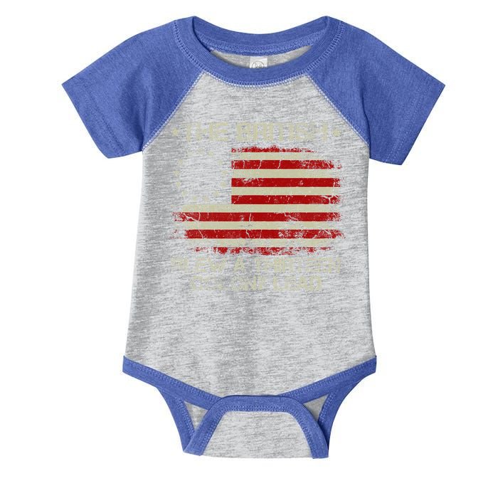 The British Blew A 13 Colony Lead 4th Of July Us Flag Infant Baby Jersey Bodysuit