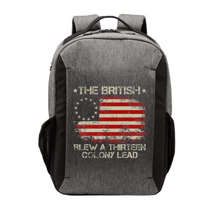 The British Blew A 13 Colony Lead 4th Of July Us Flag Vector Backpack