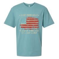 The British Blew A 13 Colony Lead 4th Of July Us Flag Sueded Cloud Jersey T-Shirt