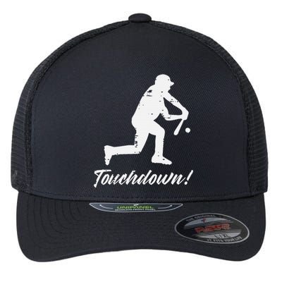 Touchdown Baseball Batter Sports Player Coach Flexfit Unipanel Trucker Cap