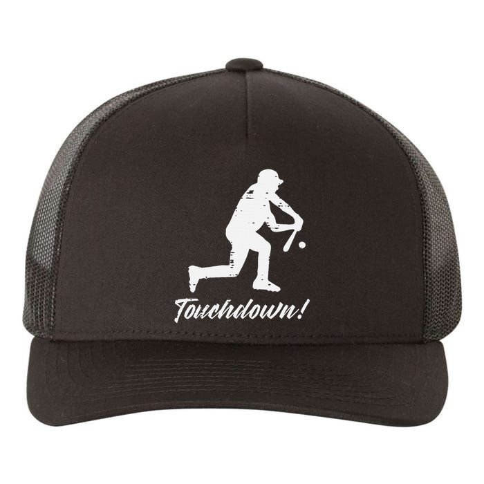 Touchdown Baseball Batter Sports Player Coach Yupoong Adult 5-Panel Trucker Hat