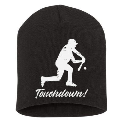 Touchdown Baseball Batter Sports Player Coach Short Acrylic Beanie