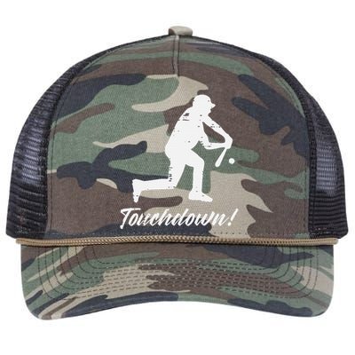 Touchdown Baseball Batter Sports Player Coach Retro Rope Trucker Hat Cap