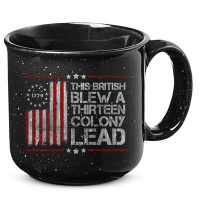 The British Blew A 13 Colony Lead Funny 15oz Campfire Ceramic Mug