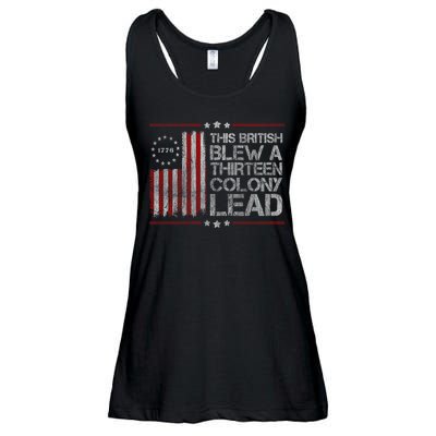 The British Blew A 13 Colony Lead Funny Ladies Essential Flowy Tank