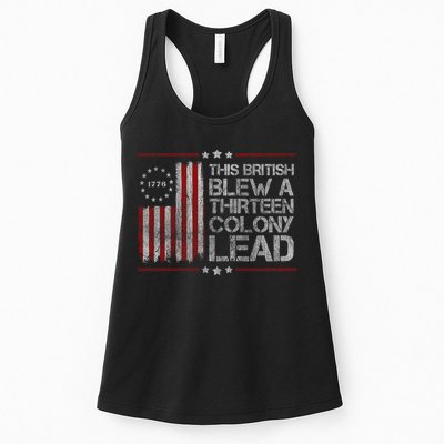 The British Blew A 13 Colony Lead Funny Womens Tank Top